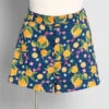 Orange Bloom Boom Shorts
