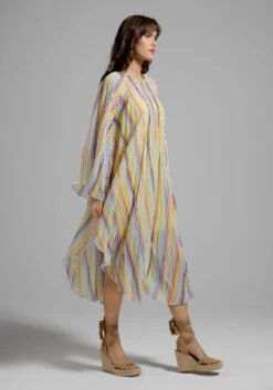 Sun Streaked Afternoon Kaftan 7 Sun Streaked Afternoon Kaftan -Molly Bracken Clothing Shop 20005102 chasing rainbow stripe 3