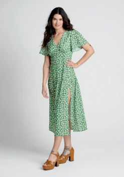 Touch Grass And Smile Midi Dress -Molly Bracken Clothing Shop 20005241 multi 3