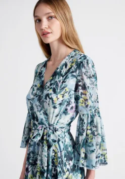 No Brand Flurry Of Florals Midi Dress -Molly Bracken Clothing Shop 20005362 blufl 4