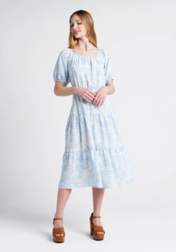 No Brand Bloom Wildly Tiered Midi Dress -Molly Bracken Clothing Shop 20005364 bluwh 3 0d4cb9e7 b4c1 47a6 828c 3f76fed2aeea