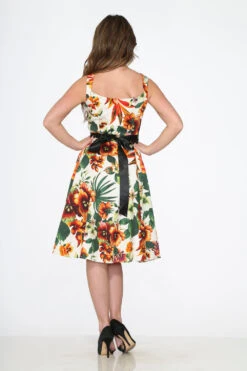 Prince Lily Floral Swing Dress -Molly Bracken Clothing Shop 2017 Orange Floral Dress 15