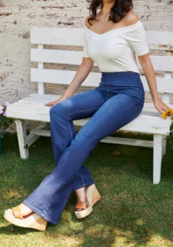 High Rise Pull On Bootcut Denim -Molly Bracken Clothing Shop 2024 03 12ModCloth15660