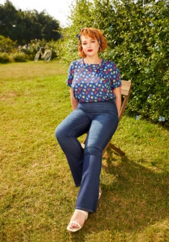 High Rise Pull On Bootcut Denim -Molly Bracken Clothing Shop 2024 03 12ModCloth16605