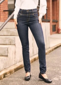 Karaoke Seamstress Buttoned Skinny Jeans