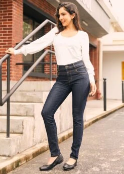 Karaoke Seamstress Buttoned Skinny Jeans -Molly Bracken Clothing Shop 2024 07 29ModCloth7933