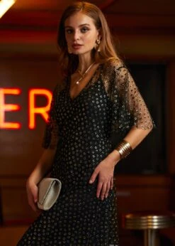 Shimmer And Swish Midi Dress -Molly Bracken Clothing Shop 2024 09 11ModCloth5318