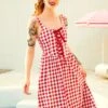 Jam Gingham Corset Dress