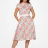 Sweet Hibiscus Swing Dress