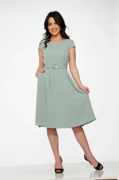 Aqua Swing Dress -Molly Bracken Clothing Shop 20290 Aqua Dress 11