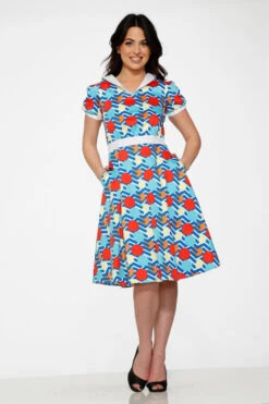 Stripe Red Dot Swing Dress