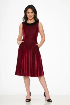 Purple Kurtroy With Black Collor Swing Dress 11 Purple Kurtroy With Black Collor Swing Dress -Molly Bracken Clothing Shop 20502 Purple Kurtroy Dress 5