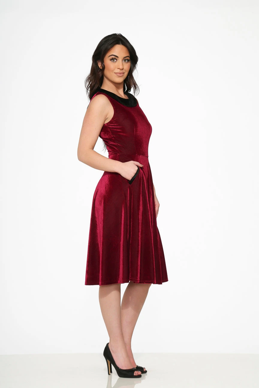 Purple Kurtroy With Black Collor Swing Dress 3 Purple Kurtroy With Black Collor Swing Dress - Image 3