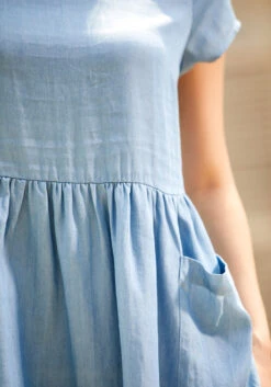 Bold Notion Long Dress -Molly Bracken Clothing Shop 205139 chambray blu 7 f900d638 bec9 42fa b8e5 541ec1ec2bec