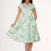 Green Paisley Swing Dress
