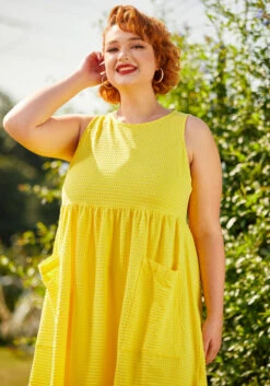 Bold Notion Sleeveless Dress -Molly Bracken Clothing Shop 206320 lemonade 5