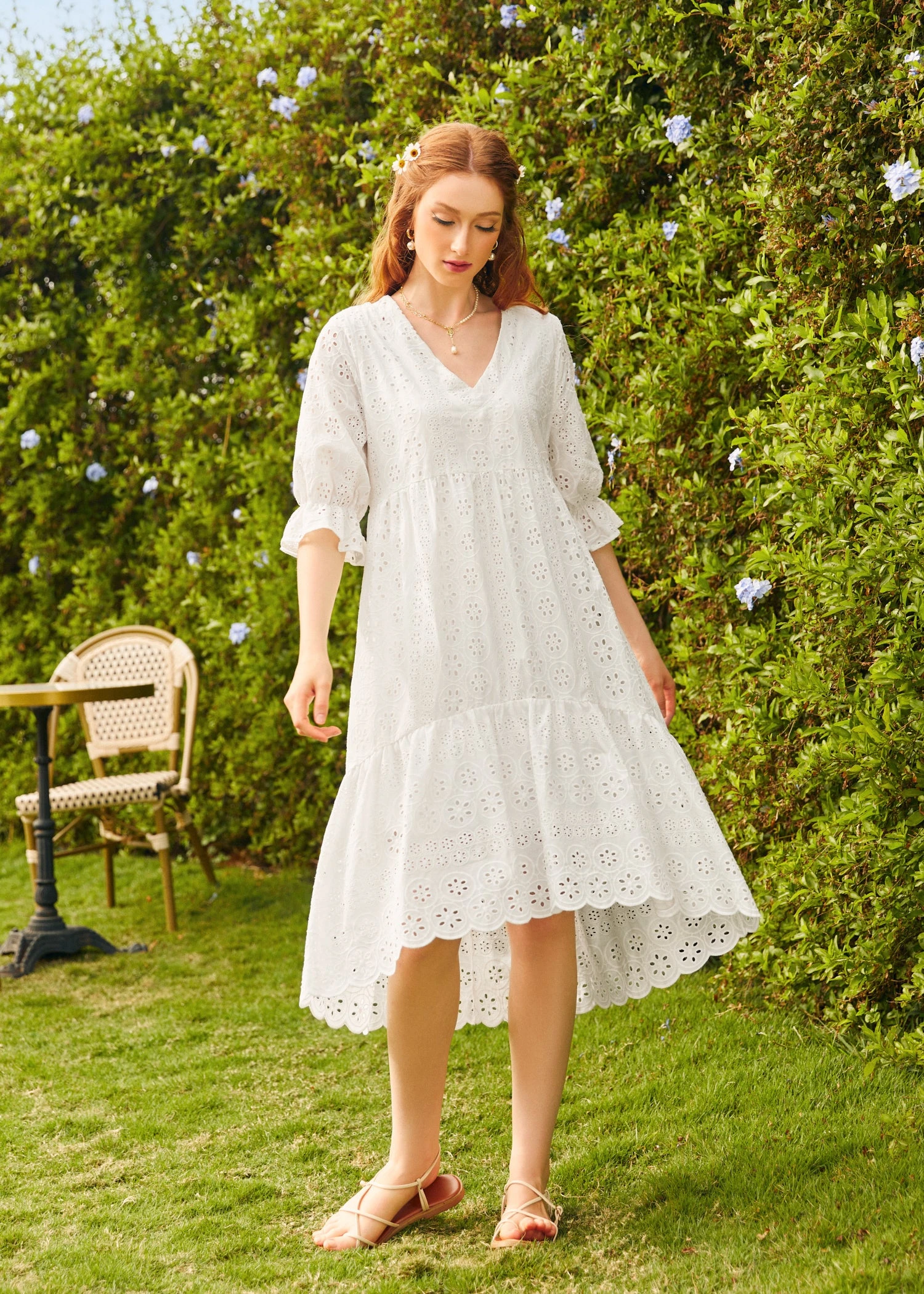 No Brand Taking The Day Hi Lo Midi Dress 1 No Brand Taking The Day Hi Lo Midi Dress