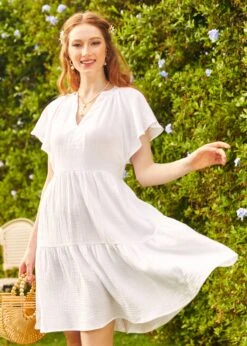 No Brand Sun-Soaked Cotton Dress