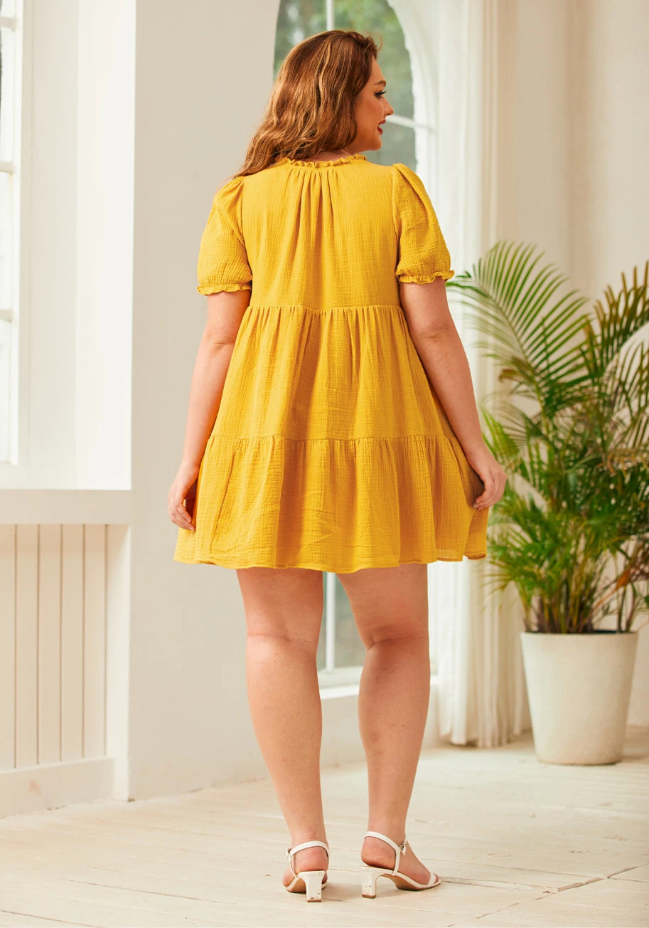 Sunshine Serenade Babydoll Dress 9 Sunshine Serenade Babydoll Dress - Image 9