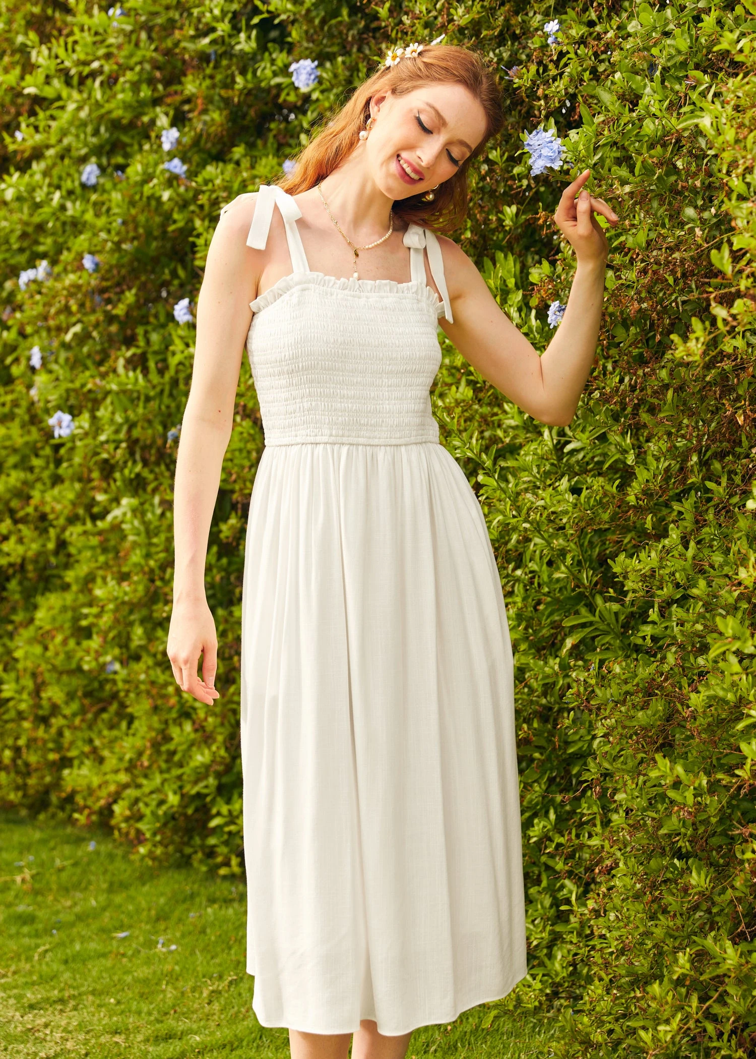 Cloud Drifting Midi Dress