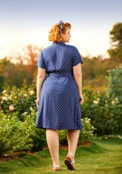 Playing House A-Line Shirt Dress -Molly Bracken Clothing Shop 206833 dotty or nice 6