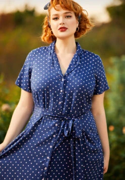 Playing House A-Line Shirt Dress -Molly Bracken Clothing Shop 206833 dotty or nice 9