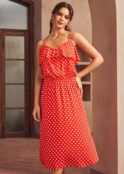 Basically Breezy Sundress -Molly Bracken Clothing Shop 207228 RED DOT HP 1