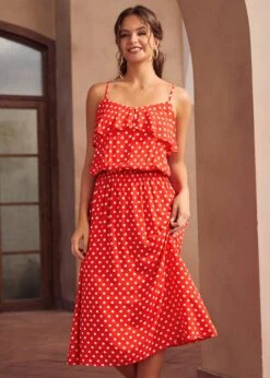 Basically Breezy Sundress -Molly Bracken Clothing Shop 207228 RED DOT HP 4