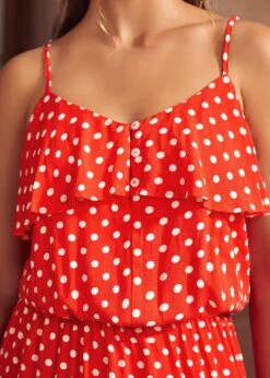 Basically Breezy Sundress -Molly Bracken Clothing Shop 207228 RED DOT HP 5