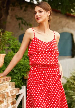 Basically Breezy Sundress -Molly Bracken Clothing Shop 207228 red dot hp 5