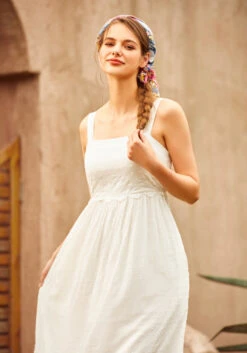 Enchanted Whisper Dress -Molly Bracken Clothing Shop 207308 whi hp 5