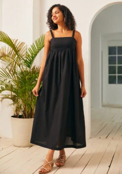 Enchanted Forest Maxi Dress -Molly Bracken Clothing Shop 207321 blk 1