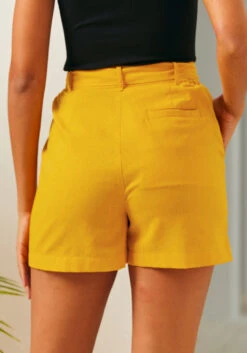 Summertime Serenade Shorts 9 Summertime Serenade Shorts -Molly Bracken Clothing Shop 207324 marigold 3