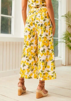Joyful Jive Pant 10 Joyful Jive Pant -Molly Bracken Clothing Shop 207328 LEMON 3