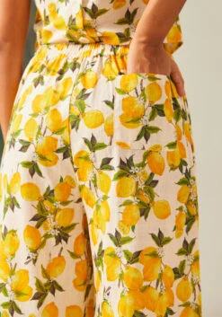 Joyful Jive Pant 11 Joyful Jive Pant -Molly Bracken Clothing Shop 207328 LEMON 6