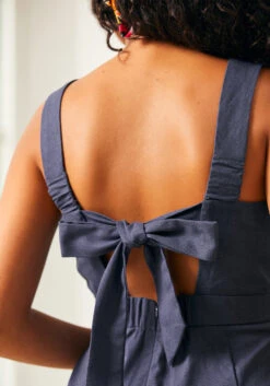 A Playful Bouquet Jumpsuit -Molly Bracken Clothing Shop 207348 NVY 5