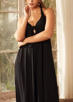 Sleek Sophisticate Dress 14 Sleek Sophisticate Dress -Molly Bracken Clothing Shop 207386 BLK 7