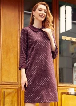 Burn After Reading Collared Shift Dress