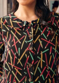 Autumn Vintage Vibes Dress -Molly Bracken Clothing Shop 207571 BOOKSHELF 7