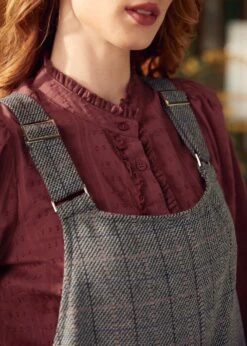 Motown Mojo Overall Dress -Molly Bracken Clothing Shop 207621 BLKGREEN 7 2