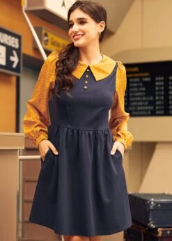 Doo-Wop Daydreamer Contrast Dress