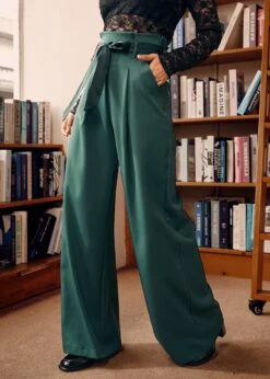 Cider, Spice & Everything Nice Wide Leg Pants 10 Cider, Spice & Everything Nice Wide Leg Pants -Molly Bracken Clothing Shop 207639 GRN 6