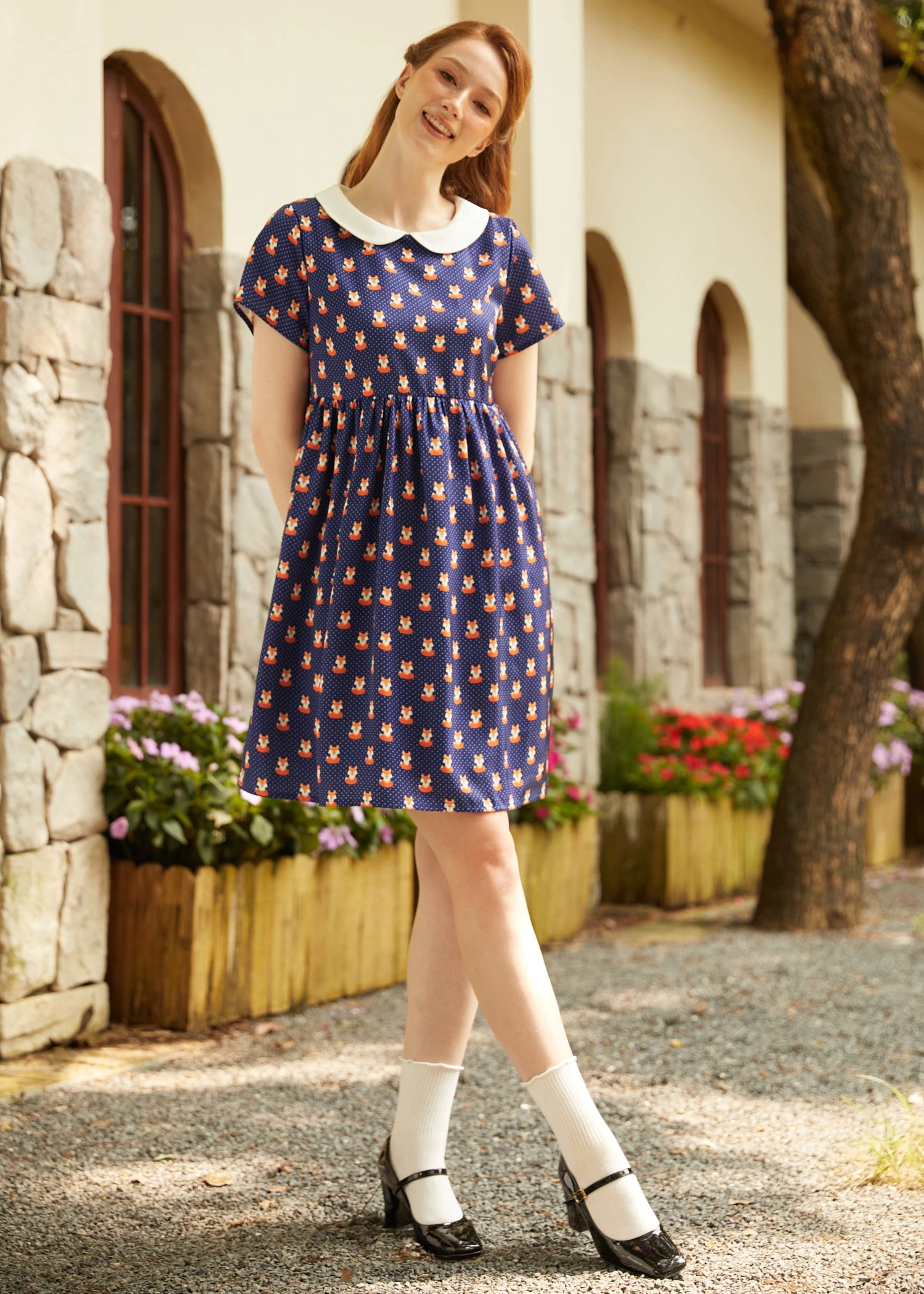 Whimsy & Wonder Collar Empire Dress 1 Whimsy & Wonder Collar Empire Dress