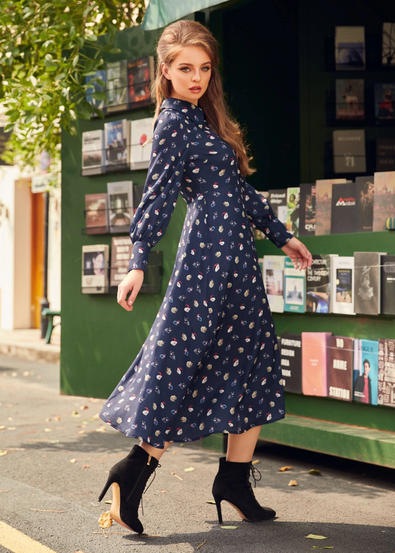 Romantic Era Button Front Midi Dress 7 Romantic Era Button Front Midi Dress - Image 7