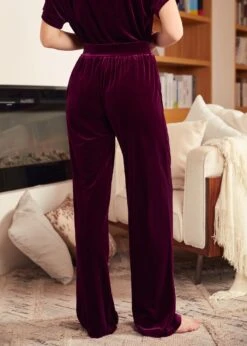 Living It Up Wide Leg Pants -Molly Bracken Clothing Shop 207787 Raisin 3
