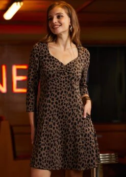 Leopard Hi-Low Empress Dress