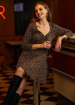 Leopard Hi-Low Empress Dress -Molly Bracken Clothing Shop 207792 LPRD 5