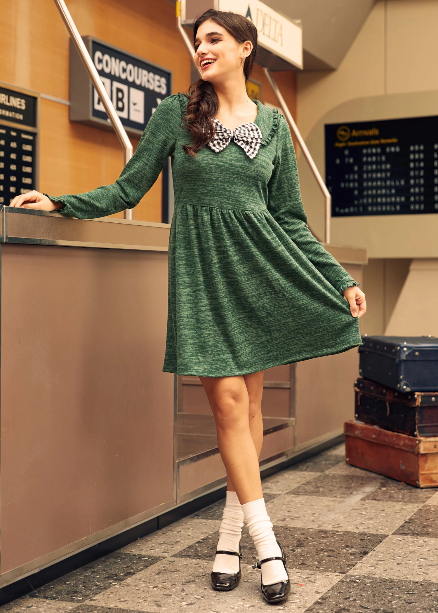 Touched By Time Ruffle Accent Dress 1 Touched By Time Ruffle Accent Dress