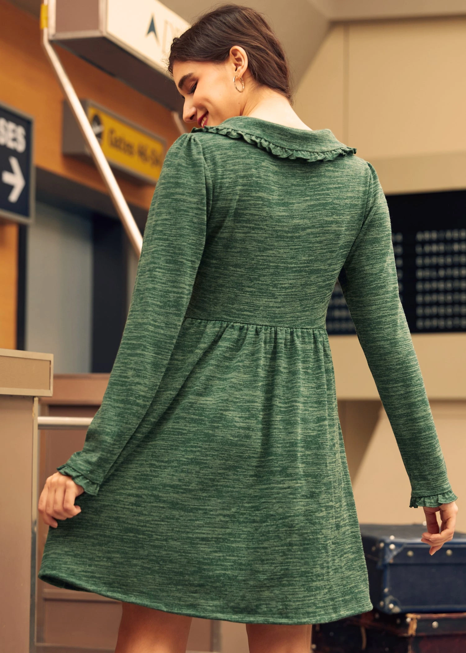 Touched By Time Ruffle Accent Dress 3 Touched By Time Ruffle Accent Dress - Image 3