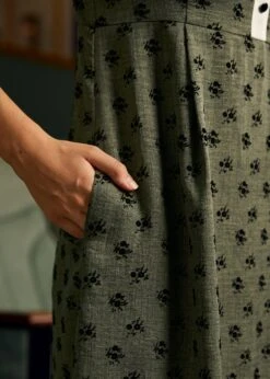 Pretty At The Pumpkin Patch Shirtwaist Dress 9 Pretty At The Pumpkin Patch Shirtwaist Dress -Molly Bracken Clothing Shop 207903 Green 7